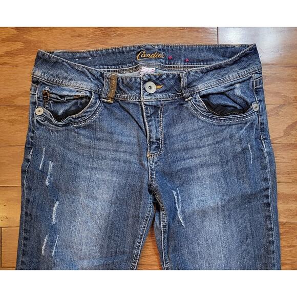 Candie's Womens Jean Bermuda Shorts Juniors Size 13 - Picture 6 of 12